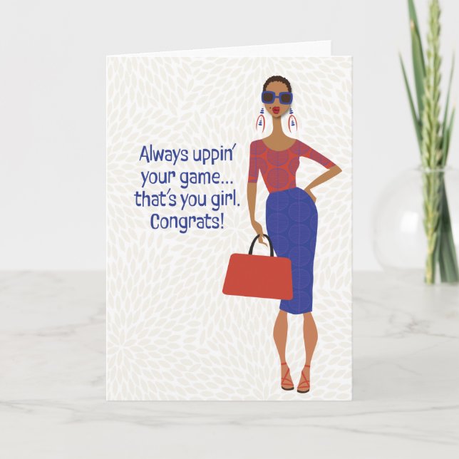 Hey Girl Hey - Always uppin' your game Thank You Card (Front)