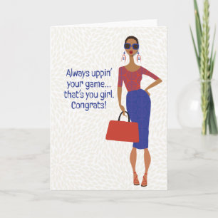 Hey Girl Hey - Always uppin' your game Thank You Card