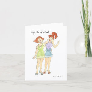 Hey, Girlfriend note card