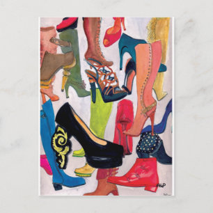 Hey Girls, need a new pair? Beautiful Shoes! Postcard