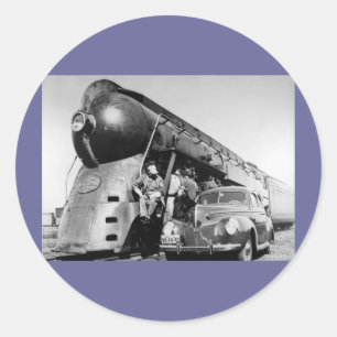 Hey Good Lookin' Vintage New York Central Railroad Classic Round Sticker