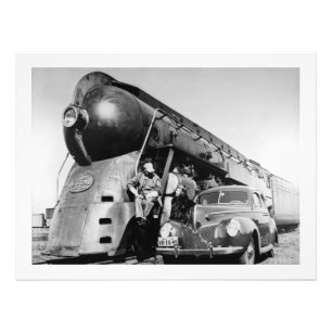 Hey Good Lookin' Vintage New York Central Railroad Photo Print