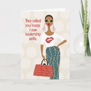 Hey Gurl Hey - They called you bossy Thank You Card