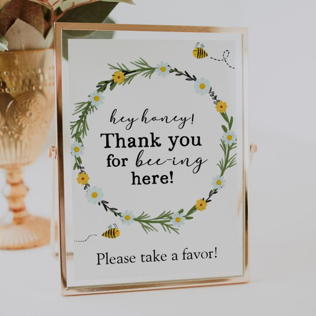 Hey Honey Bee Favour Sign (Creator Uploaded)