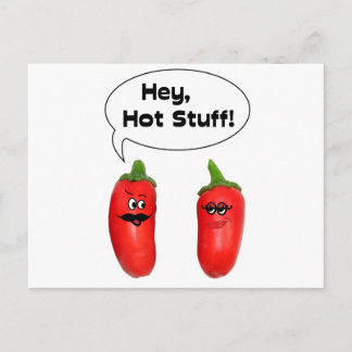 Hey, Hot Stuff! Chilies Postcard