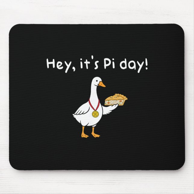 Hey It's Pi Day Silly Goose Pi Day Chicken Pi Pot  Mouse Mat (Front)