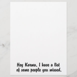 Hey Karma…