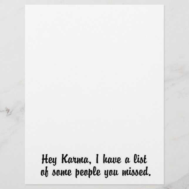 Hey Karma… (Front)
