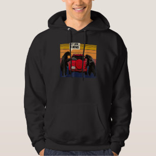 Hey Look A Menu Camping Camper, Retro Vintage Funn Hoodie