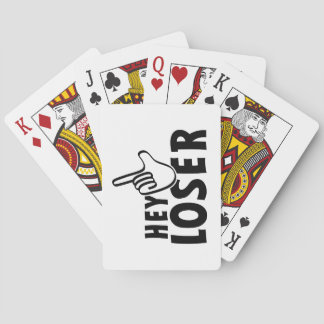 Hey loser. losers, mafkees, onnozele, neurd.... playing cards