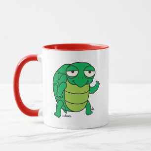 Hey Pal! Cartoon Turtle Coffee Mug