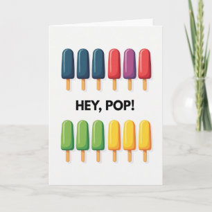 Hey Pop Frozen Sticks Card