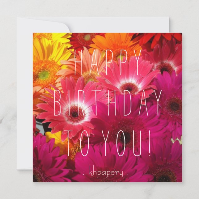 Hey pretty girl! Birthday Card (Front)