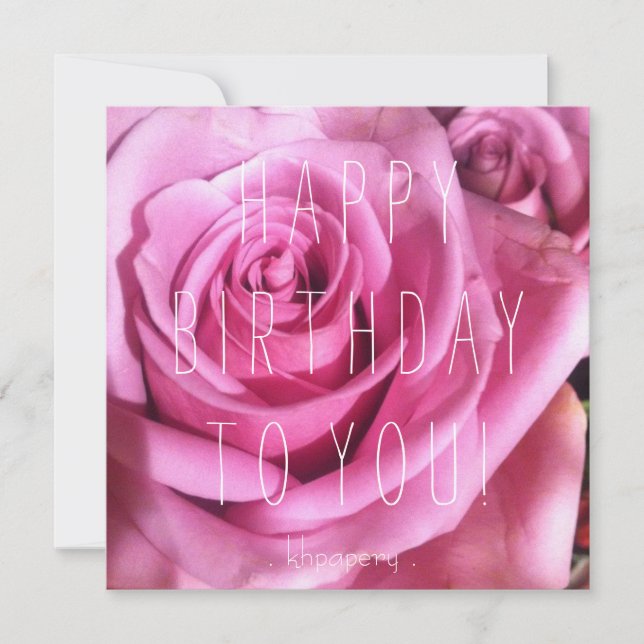 Hey pretty girl! Birthday Card (Front)
