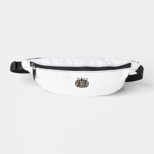 Hey Pumpkin Buffalo Plaid for Fall Autumn Thanksgi Bum Bags