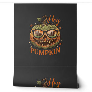 Hey Pumpkin Halloween Jack Lantern Glasses Mustach Wallpaper