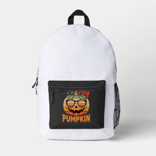 Hey Pumpkin Retro Halloween Sunglasses Printed Backpack
