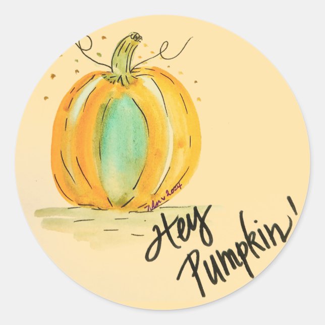 Hey Pumpkin Sticker (Front)