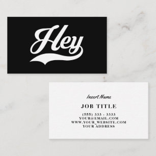 Hey Retro Business Card