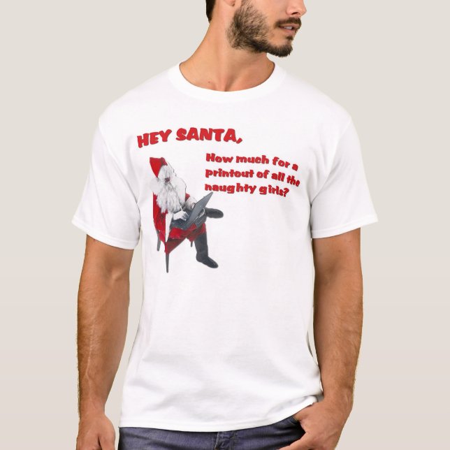 Hey Santa T-Shirt (Front)