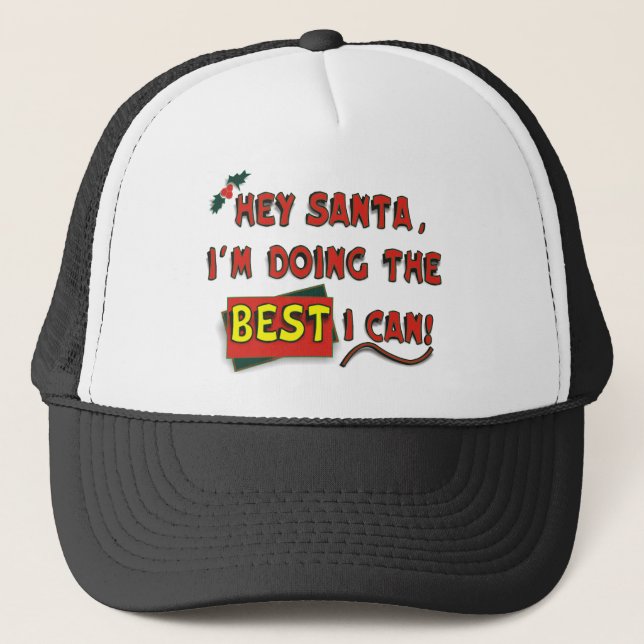 Hey Santa! Trucker Hat (Front)