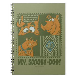 Hey Scooby-Doo Tribal Square Graphic Notebook