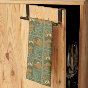 Hey Scooby-Doo Tribal Square Graphic Tea Towel
