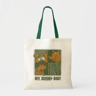 Hey Scooby-Doo Tribal Square Graphic Tote Bag