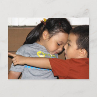 Hey Sis Look! Taiwanese Little Brother&Sister Postcard