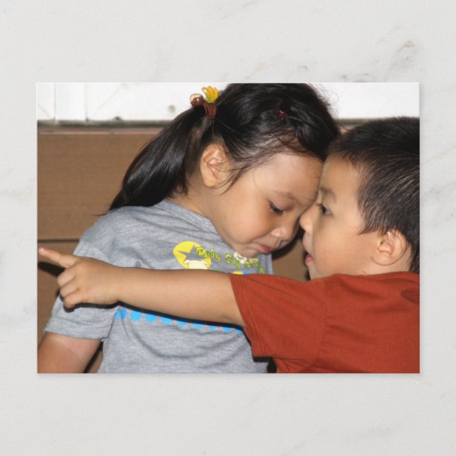 Hey Sis Look! Taiwanese Little Brother&Sister Postcard (Front)