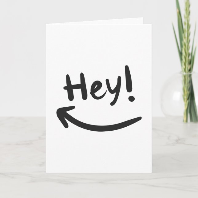 Hey smiling card (Front)