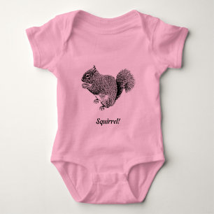 Hey Squirrel Baby Bodysuit