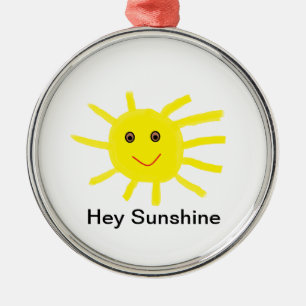 Hey Sunshine Metal Tree Decoration