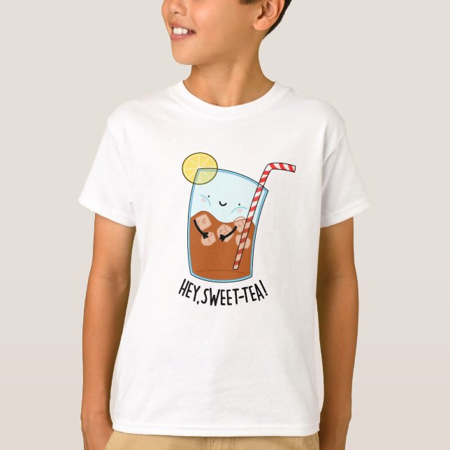 Hey Swee-Tea Funny Sweet Tea Pun  T-Shirt (Front)
