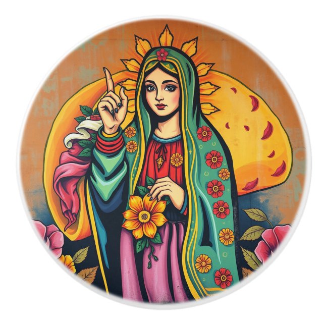 Hey, Taco Lover artsy unique Ceramic Pull (Front)