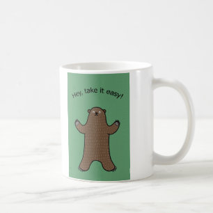 Hey Take It Easy Big Bear Woodland Funny Mug