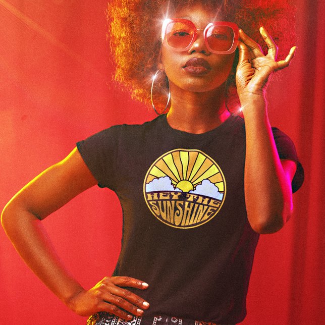 Hey The Sunshine Groovy Sunrise T-Shirt (Creator Uploaded)