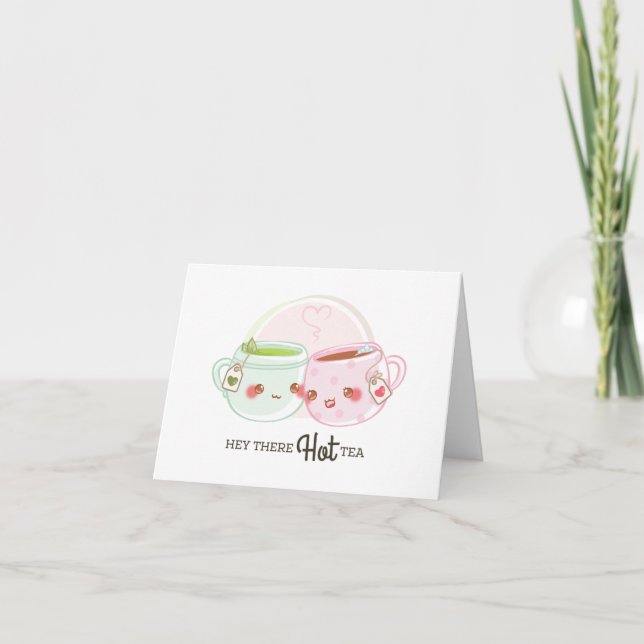 Hey There Hot Tea Card (Front)