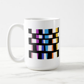 HEY THERE MESSAGE AND TWO ART DESIGNS COFFEE MUG
