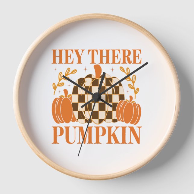 Hey There Pumpkin Clock (Front)
