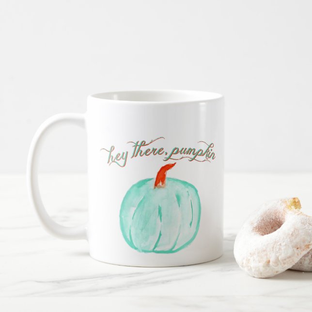 "Hey there, pumpkin" Coffee Mug (With Donut)