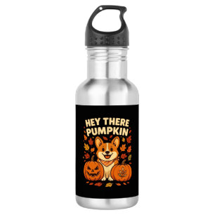 Hey There Pumpkin Corgi Halloween Pumpkins Autumn 532 Ml Water Bottle