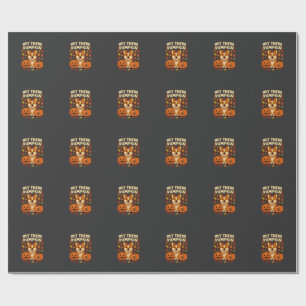 Hey There Pumpkin Corgi Halloween Pumpkins Autumn Wrapping Paper