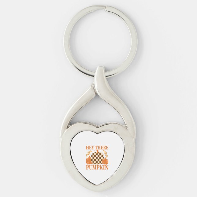 Hey There Pumpkin Key Ring (Front)