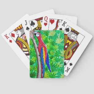 Hey, There’s a Scarlet Macaw in That Tree! Playing Cards