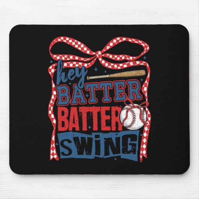 Hey Tter Tter Swing Sell Coquette Bow  Mouse Mat (Front)