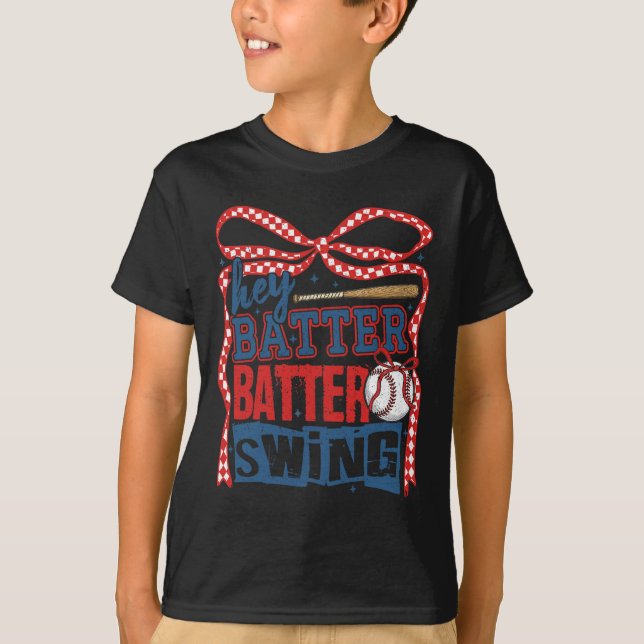 Hey Tter Tter Swing Sell Coquette Bow  T-Shirt (Front)