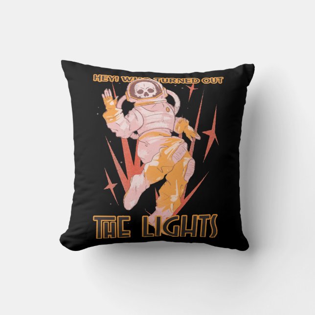 Hey! Who Turned Out The Lights Cushion (Front)