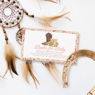 Hey Y'all Cowboy Boot & Bouquet Books for Baby Enclosure Card