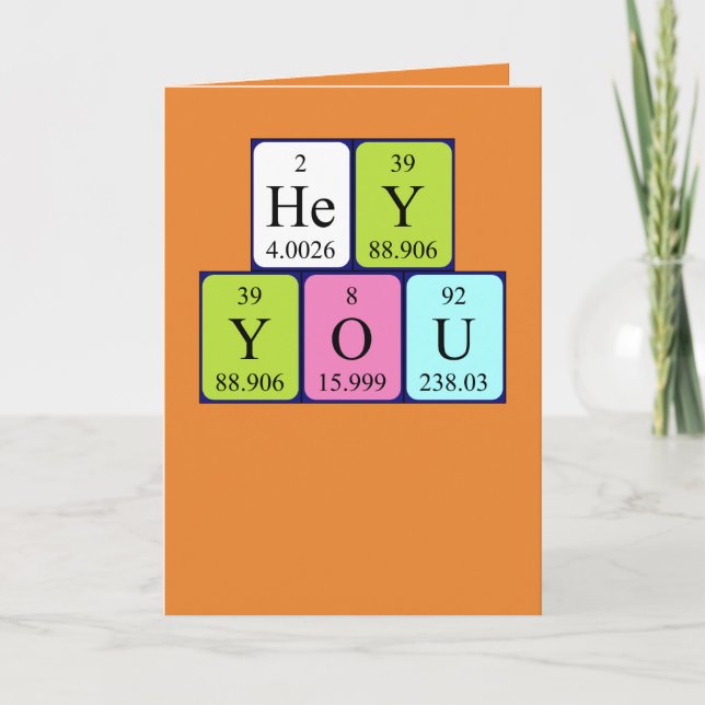Hey You Birthday card 1 (Front)